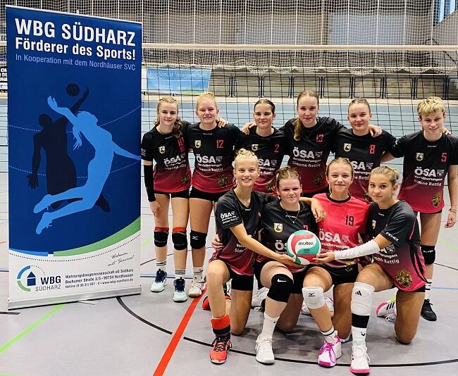 Die U16-Vertretung des Südharzer Volleyball Clubs (Foto: D.Rieger)
