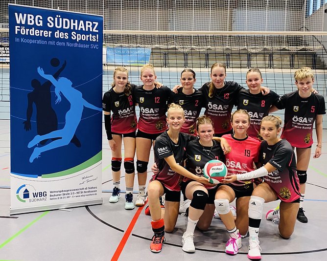 Die U16-Vertretung des Südharzer Volleyball Clubs (Foto: D.Rieger)
